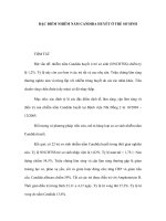 ĐẶC ĐIỂM NHIỄM NẤM CANDIDA HUYẾT Ở TRẺ SƠ SINH potx