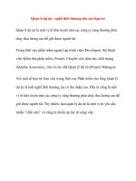 Quản lí dự án - nghề thời thượng cho các bạn trẻ doc