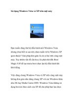 Sử dụng Windows Vista và XP trên một máy doc