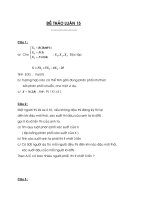 Xác suất căn bản - Đề thảo luận số 15 pot