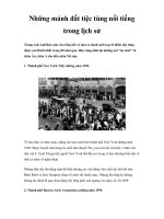 Những mảnh đất tiệc tùng nổi tiếng trong lịch sử potx