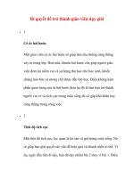 Bí quyết để trở thành giáo viên dạy giỏ pptx