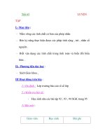 Giáo Án Toán Học :đại số 6 Tiết 65+66 pps