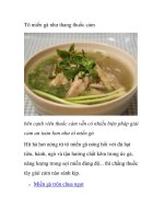 Tô miến gà như thang thuốc cảm ppt