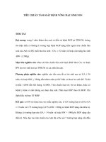 TIÊU CHUẨN TẦM SOÁT BỆNH VÕNG MẠC SINH NON potx