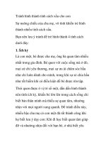 Tránh hình thành tính cách xấu cho con ppsx