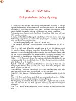 ĐÀ LẠT NĂM XƯA - Đà Lạt trên bước đường xây dựng ppsx