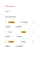 ĐỀ THI ĐẠI HỌC TEST 17 ppt