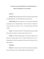 KỸ THUẬT ĐẶT MẢNH GHÉP GIỮA - DƯỚI CHO KIỂU LỖ THỦNG TOÀN BỘ HAY GẦN TOÀN BỘ pps