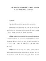 ƯỚC LƯỢNG KÍCH THƯỚC DỌC CẮN KHỚP QUA MỘT SỐ KÍCH THƯỚC Ở MẶT VÀ BÀN TAY pps