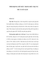 PHỐI HỢP ĐA MÔ THỨC TRONG ĐIỀU TRỊ UNG THƯ TUYẾN GIÁP doc