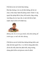 Chế độ ăn cho trẻ bị đái tháo đường ppsx