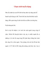 Chọn cách tuyển dụng pot