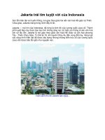 Jakarta trái tim tuyệt vời của Indonesia pptx