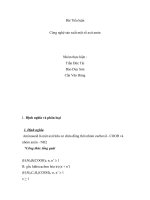 Công nghệ sản xuất một số axit amin pot