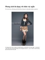 Phong cách đa dạng với chân váy ngắn doc