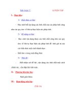 Giáo Án Toán Học :đại số 6 Tiết 16+17 pot