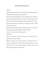 HUYẾT KHỐI TĨNH MẠCH SÂU ppt