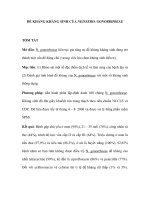 ĐỀ KHÁNG KHÁNG SINH CỦA NEISSERIA GONORRHOEAE pps