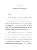 AN TOÀN VỆ SINHTHỰC PHẨM CỦA NGƯỜI TIÊU DÙNG docx