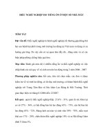 ĐIẾC NGHỀ NGHIỆP DO TIẾNG ỒN Ở MỘT SỐ NHÀ MÁY ppt