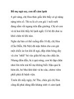 Bố mẹ ngủ say, con dễ cảm lạnh doc