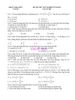 Đề thi thử vật lý 001 TỐT NGHIỆP PTHH 2011 potx