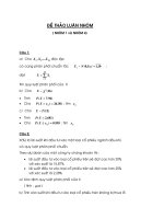 Xác suất căn bản - Đề thảo luận số 19 pdf