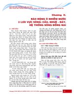 BÁO CÁO MÔI TRƯỜNG QUỐC GIA 2006 “HIỆN TRẠNG MÔI TRƯỜNG NƯỚC 3 LƯU VỰC SÔNG CẦU, NHUỆ - ĐÁY, HỆ THỐNG SÔNG ĐỒNG NAI” part 4 pdf