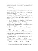 bài kiểm tra kiến thức môn hóa học lớp 11 ban nâng cao