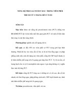 NỒNG ĐỘ PROCALCITONIN MÁU TRONG VIÊM PHỔI TRẺ EM TỪ 2 THÁNG ĐẾN 5 TUỔI doc