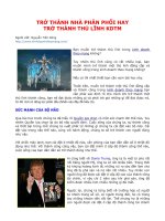 TRỞ THÀNH NHÀ PHÂN PHỐI HAY TRỞ THÀNH THỦ LĨNH KDTM pdf