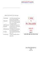 [Triết Học] Học Thuyết Chủ Nghĩa Karl Marx - Marx Engels tập 32 phần 1 pptx