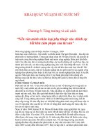 KHÁI QUÁT VỀ LỊCH SỬ NƯỚC MỸ Chương 8: Tăng trưởng và cải cách docx