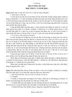 ĐỀ CƯƠNG ÔN TẬP HỌC PHẦN: VI SINH HỌC docx