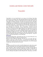 DANH LAM THẮNG CẢNH THẾ GIỚI - Trung Quốc doc