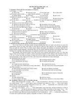 2 đề thi thử tiếng anh 2011 ôn thi đại học doc