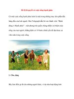 Hé lộ bí quyết có cuộc sống hạnh phúc doc