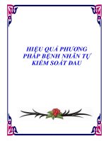 HIỆU QUẢ PHƯƠNG PHÁP BỆNH NHÂN TỰ KIỂM SOÁT ĐAU pot