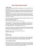 Hằng và biến trong PHP pot