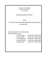 Đề tài : CÁC YẾU TỐ ẢNH HƯỞNG ĐẾN ĐIỂM TRUNG BÌNH HỌC TẬP CỦA SINH VIÊN pdf