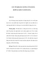 GÂY TÊ KHOANG XƯƠNG CÙNG BẰNG BUPIVACAINE VÀ FENTANYL pot