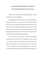 CHẨN ĐOÁN BỆNH DO TRICHINELLA SPIRALIS Ở CHUỘT THÍ NGHIỆM BẰNG KỸ THUẬT ELISA pdf