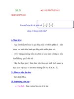 Giáo Án Toán Học :đại số 6 Tiết 76+77 docx