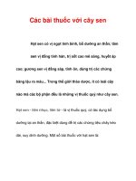 Các bài thuốc với cây sen pptx