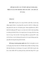 LIÊN QUAN GIỮA CÁC TÝP HPV (HUMAN PAPILLOMA VIRUS) VÀ CÁC TỔN THƯƠNG TIỀN UNG THƯ – UNG THƯ CỔ TỬ CUNG pdf