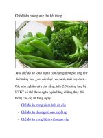 Chế độ ăn phòng ung thư kết tràng pptx