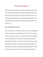 10 bí quyết nuôi dạy trẻ doc