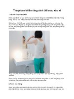 Thủ phạm khiến răng xinh đổi màu xấu xí pot