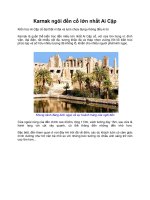 Karnak ngôi đền cổ lớn nhất Ai Cập ppt